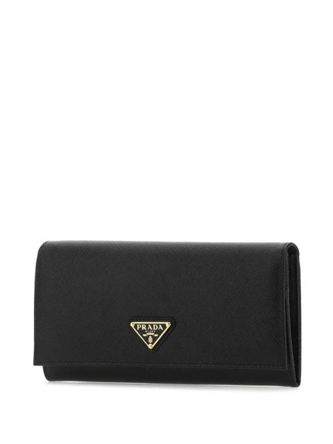 Prada large leather wallet - Black