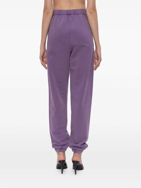 The Attico logo-embroidered track pants - Purple