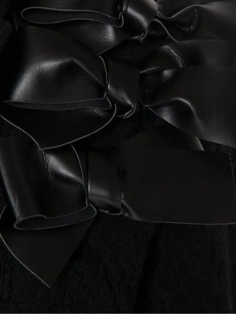 Comme Des Garçons single-breasted bow-detail blazer - Black