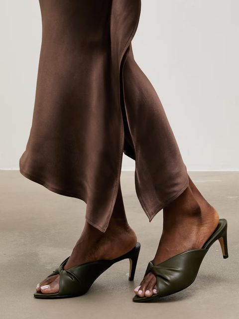 Answear.LAB klapki na szpilce damskie skórzane - zdjęcie produktu nr 1