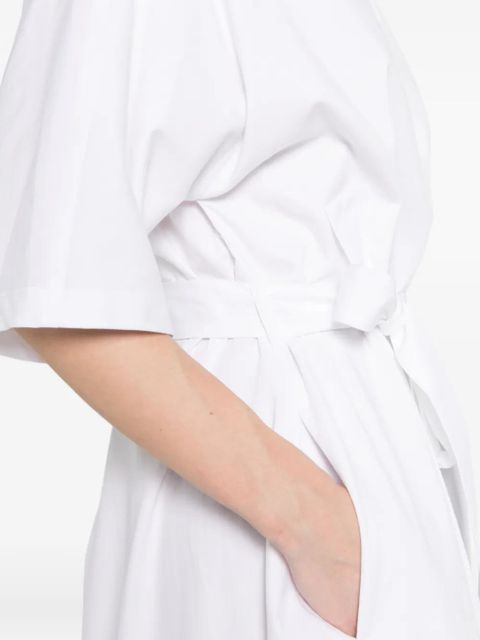 Max Mara polo-collar maxi dress - White