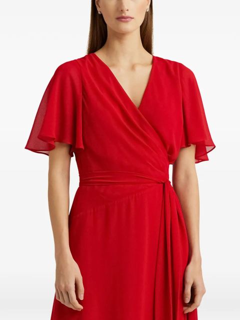 Lauren Ralph Lauren V-neck wrap dress - Red