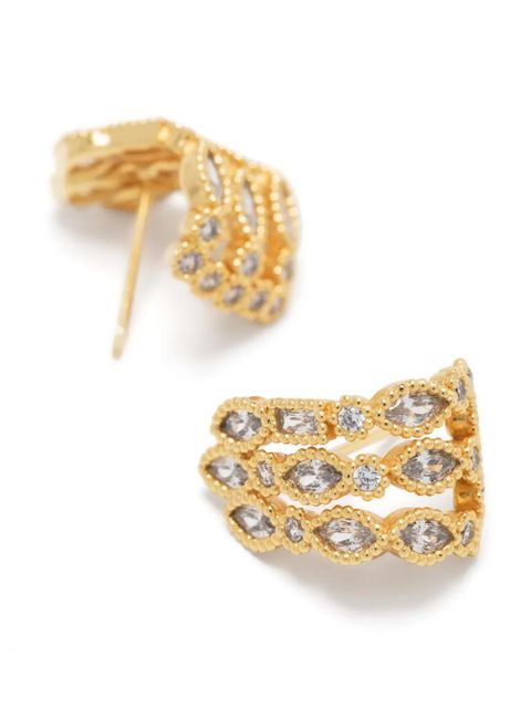 Maje rhinestone-embellished earrings - Gold - zdjęcie produktu nr 2