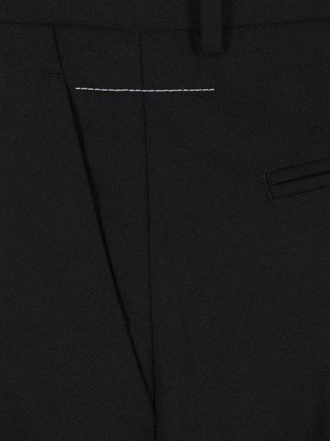 MM6 Maison Margiela deconstructed bermuda shorts - Black