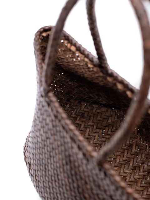 DRAGON DIFFUSION small Grace Basket woven tote bag - Brown - zdjęcie produktu nr 2