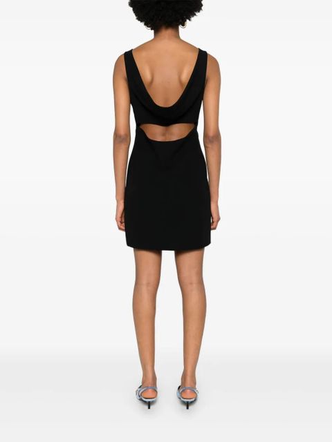Givenchy cowl-back crepe minidress - Black