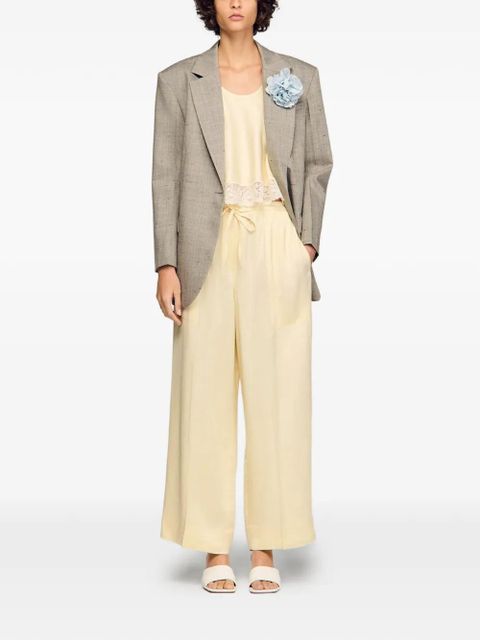 SANDRO drawstring palazzo trousers - Neutrals - zdjęcie produktu nr 2