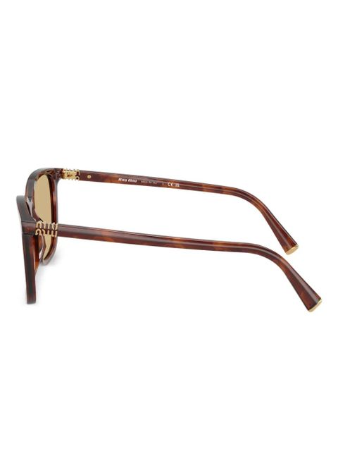 Miu Miu Eyewear tortoiseshell-pattern sunglasses - Brown