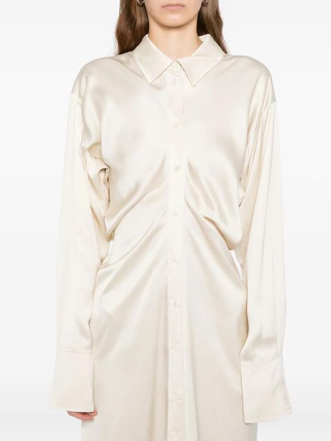 TOTEME slouched shirt dress - Neutrals