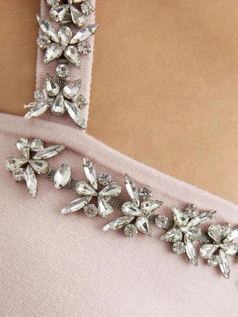 ZIMMERMANN square-neck crystal-embellished top - Pink