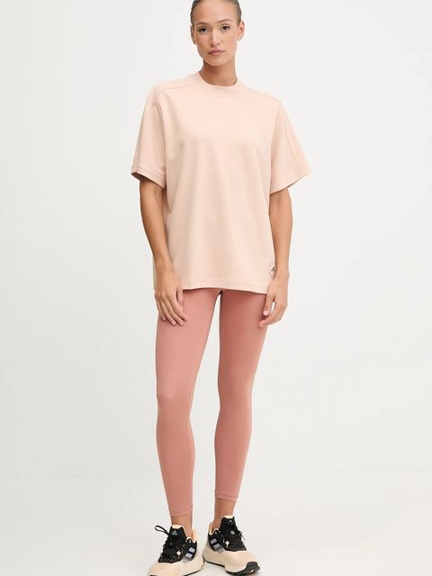 adidas by Stella McCartney t-shirt sportowy damski kolor beżowy JW4525