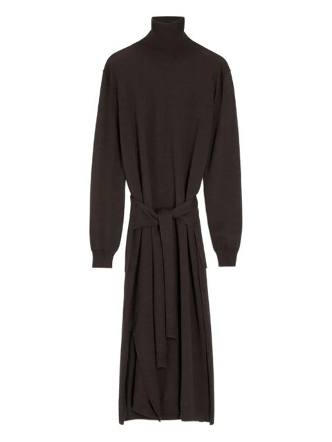 LEMAIRE tie-waist knitted dress - Brown - zdjęcie produktu nr 2