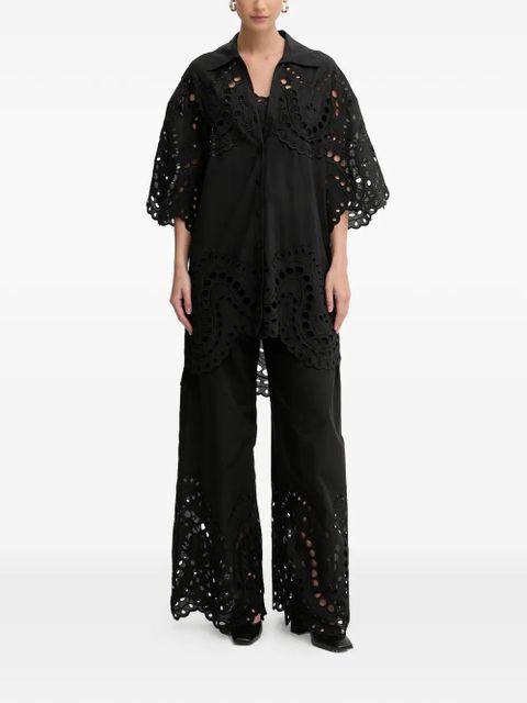 Charo Ruiz Ibiza Tao eyelet blouse - Black - zdjęcie produktu nr 2