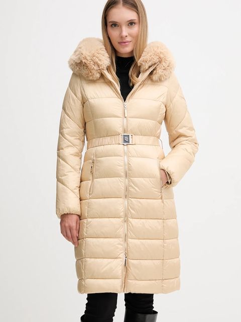 Gaudi kurtka kolor beżowy zimowa 521BD35004 - zdjęcie produktu nr 1