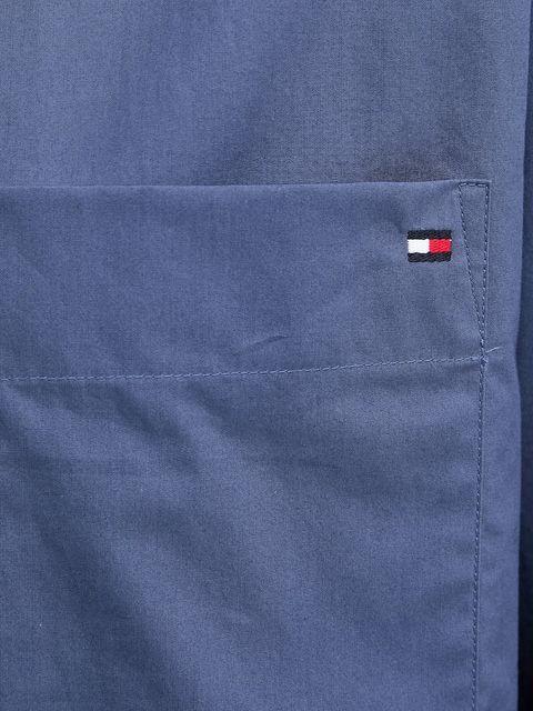 Tommy Hilfiger koszula bawełniana damska kolor granatowy relaxed z kołnierzykiem klasycznym WW0WW45892