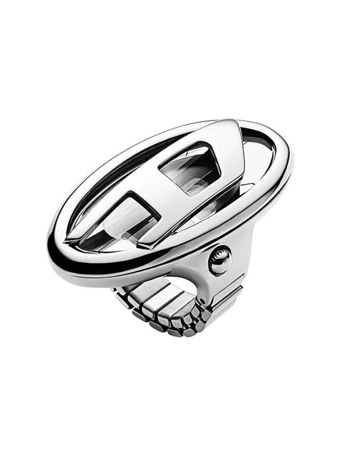 Diesel zegarek D-Era Watch Ring damski kolor srebrny DZ5623 - zdjęcie produktu nr 1