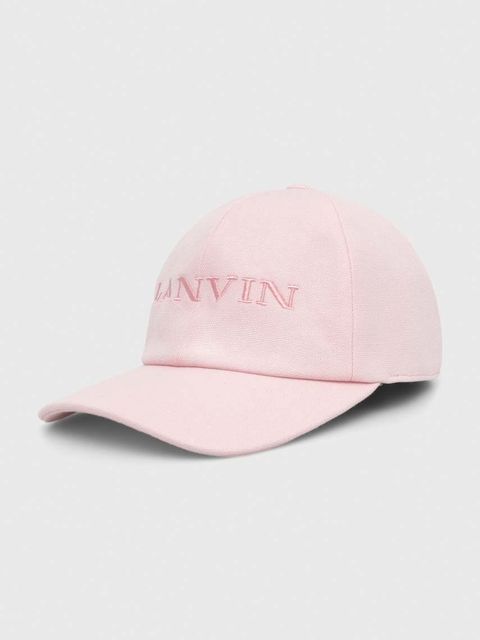 Lanvin czapka z daszkiem bawełniana - zdjęcie produktu nr 1