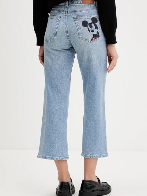 Desigual jeansy MINIMI damskie high waist 25WWDD17