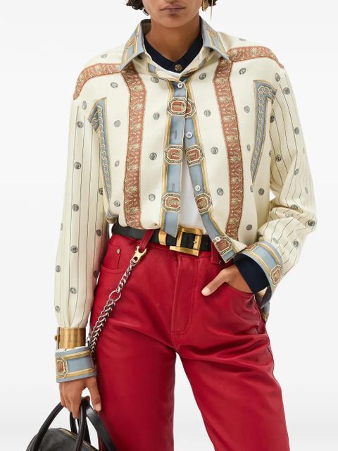 Versace patterned shirt - Neutrals - zdjęcie produktu nr 2