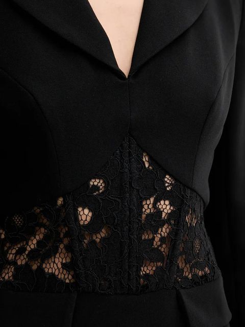 Morgan sukienka RCORSE kolor czarny mini prosta RCORSE