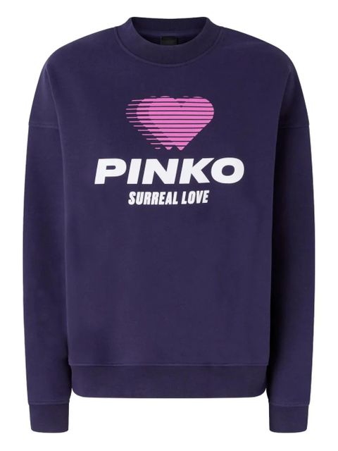 PINKO heart-print sweatshirt - Blue - zdjęcie produktu nr 1