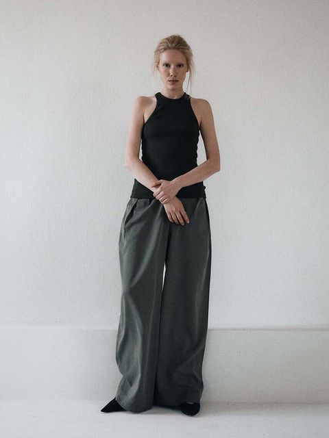 MUUV. top bawełniany PRESSE kolor zielony PRESSE - zdjęcie produktu nr 2