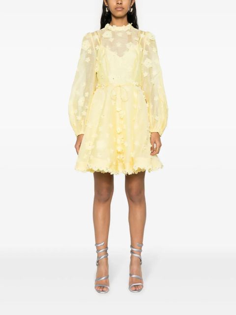 ZIMMERMANN Matchmaker Lift Off minidress - Yellow - zdjęcie produktu nr 2