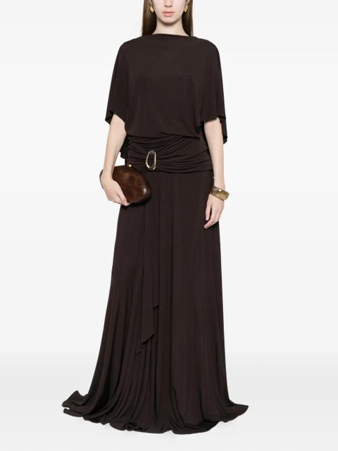 Christopher Esber draped maxi skirt - Brown - zdjęcie produktu nr 2