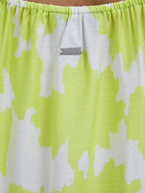 Armani Exchange sukienka midi rozkloszowana