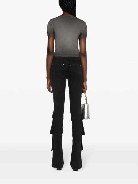 Diesel logo heart-print faded T-shirt - Black