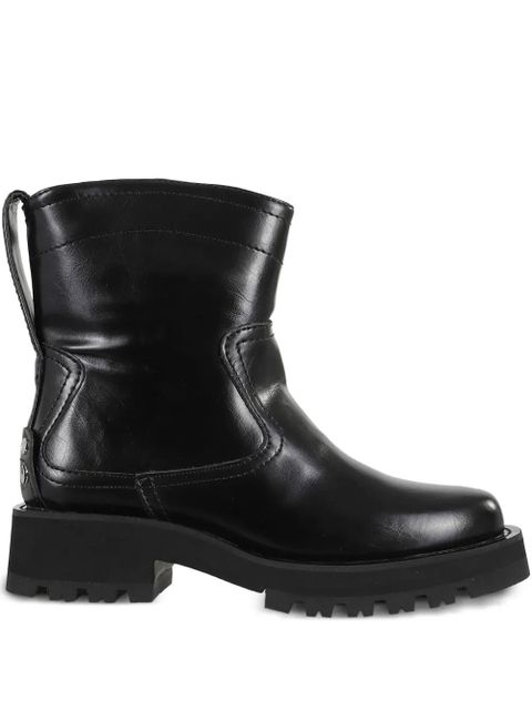 GANNI leather stitched boots - Black - zdjęcie produktu nr 1