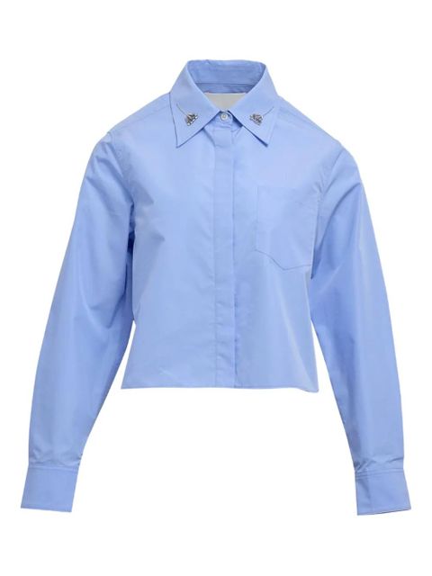 3.1 Phillip Lim embellished collared top - Blue - zdjęcie produktu nr 1