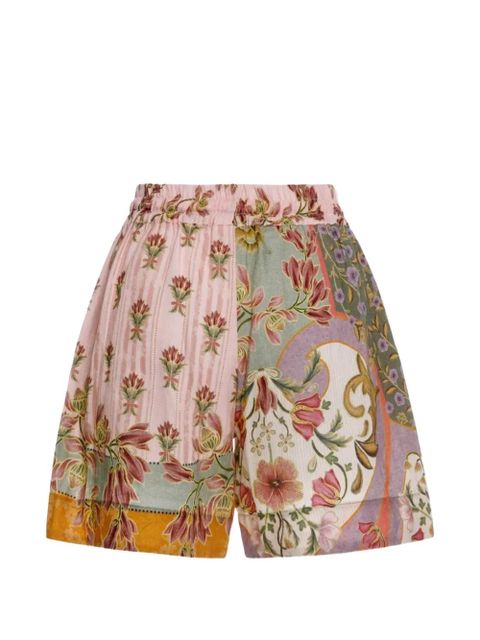 Agua By Agua Bendita Renata floral-pattern shorts - Pink