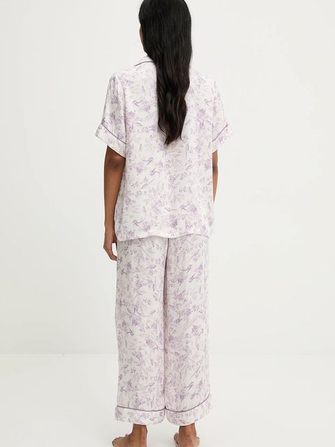 Answear.LAB piżama damska kolor fioletowy