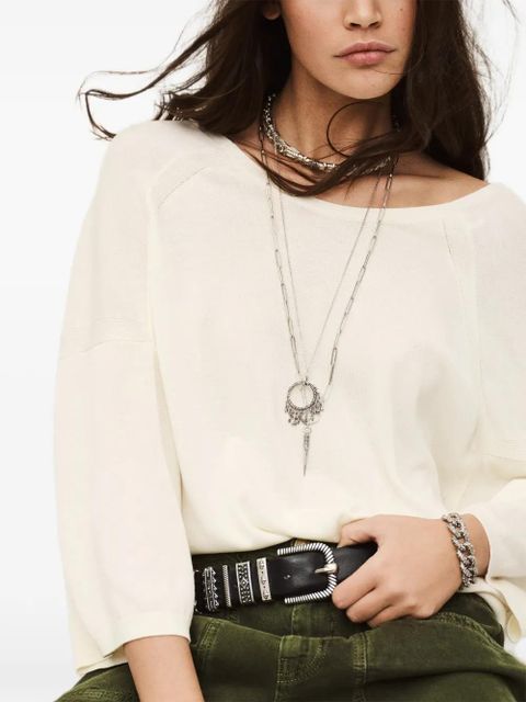 Ba&Sh open-back buttoned sweater - Neutrals