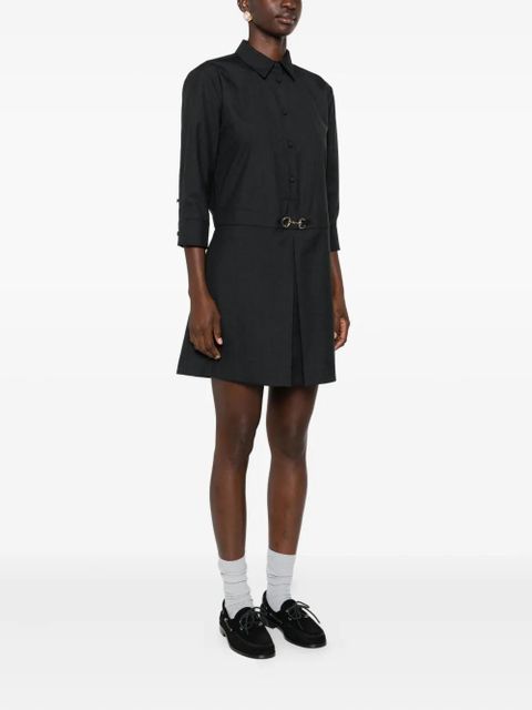 Gucci button-fastening shirt mini dress - Grey