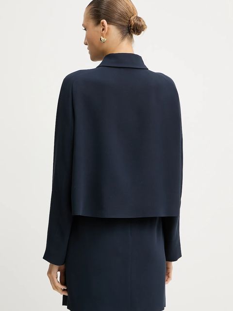 BOSS marynarka kolor granatowy oversize gładka 50542011