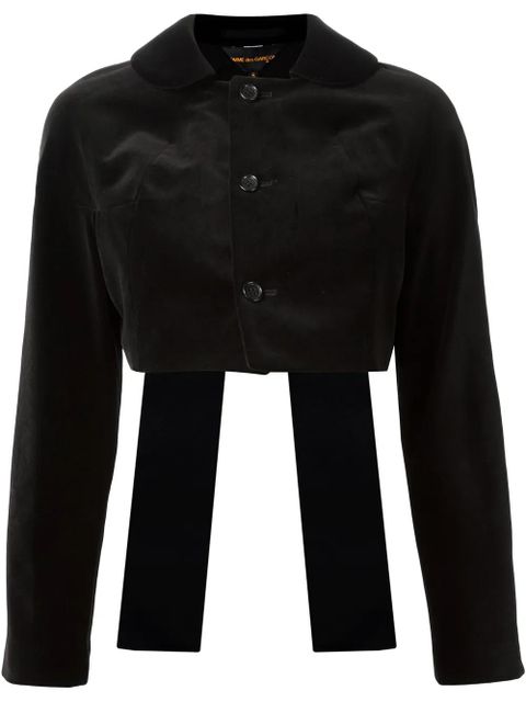 Comme Des Garçons ribbon detaill cropped jacket - Black - zdjęcie produktu nr 1
