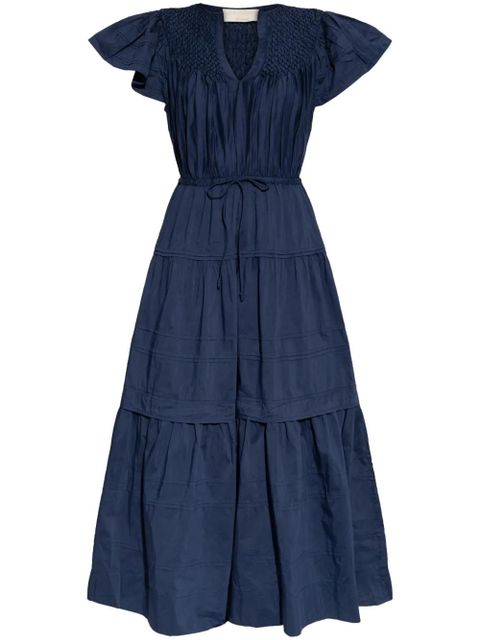 Ulla Johnson pleated midi dress - Blue - zdjęcie produktu nr 1