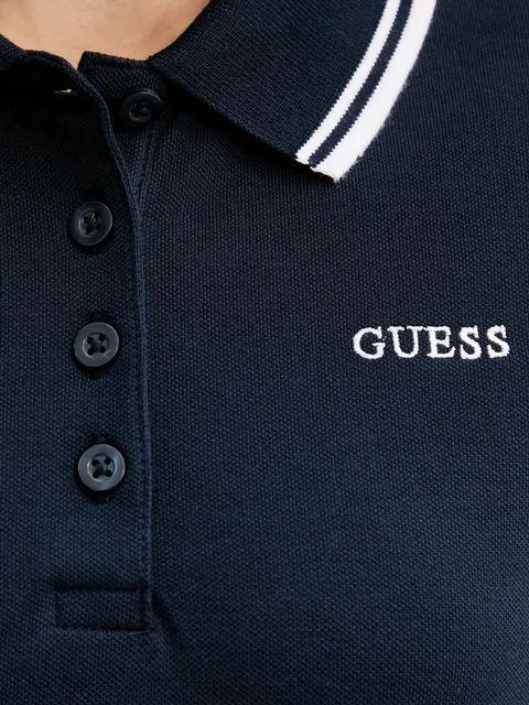 Guess polo AMARYLLIS damski kolor granatowy V5GP06 KCOK1