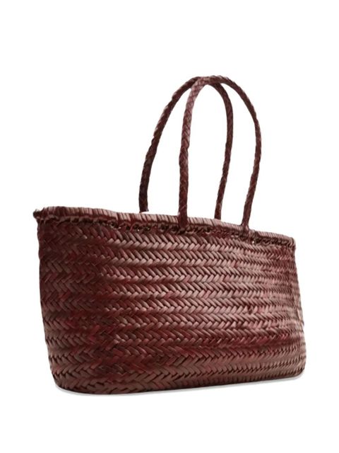 DRAGON DIFFUSION braided-handle tote bag - Red