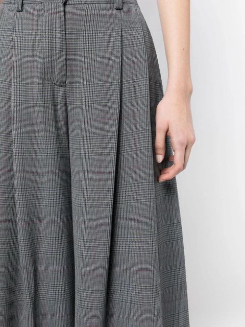 Off-White checked wide-leg trousers - Grey