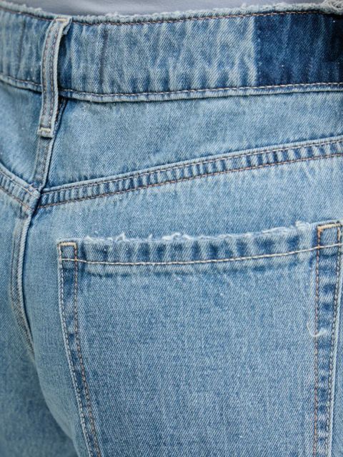 Hollister Co. szorty jeansowe bawełniane damskie kolor niebieski gładkie medium waist KI349-5096