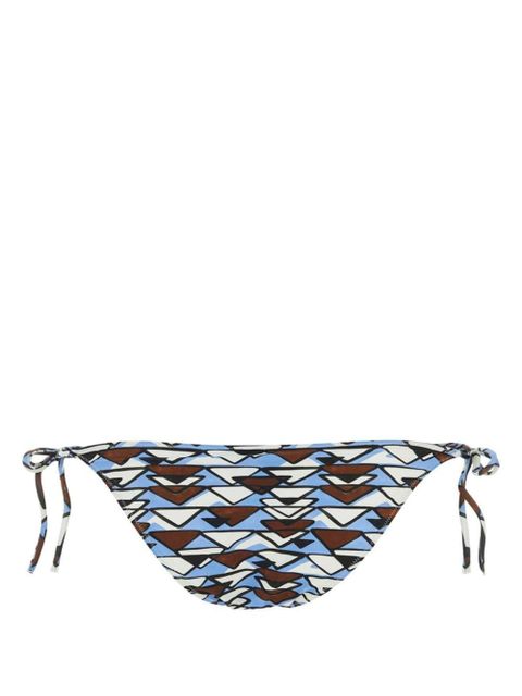 Prada geometric-print bikini bottoms - Brown - zdjęcie produktu nr 2