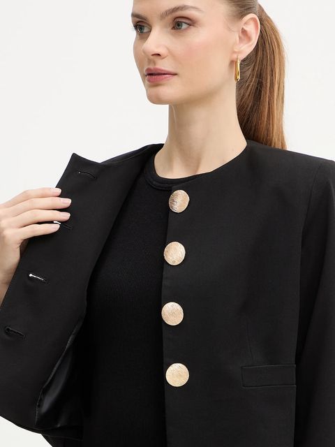 Morgan marynarka kolor czarny jednorzędowa gładka VPIE.F
