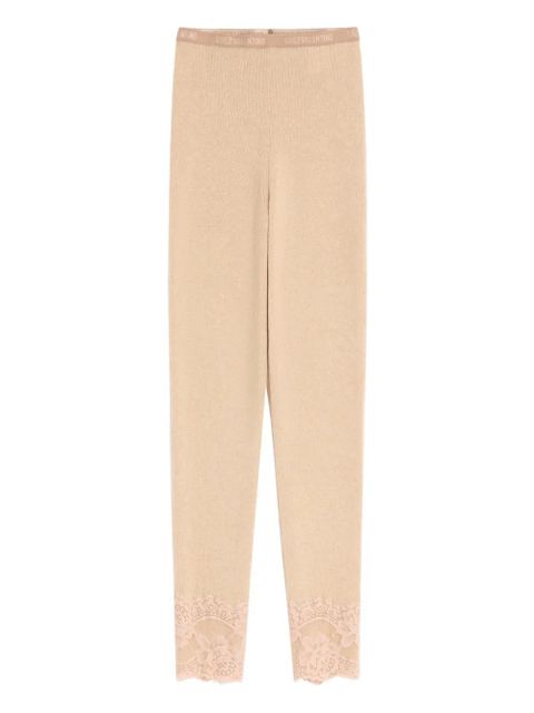 Valentino Garavani lace cashmere leggings - Neutrals - zdjęcie produktu nr 1