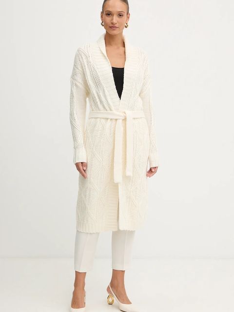 Guess kardigan z dodatkiem wełny NATHALIE damski kolor beżowy W5BR76 Z4152 - zdjęcie produktu nr 1