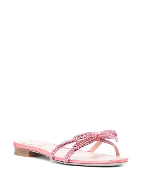 René Caovilla crystal embellishment sandals - Pink - zdjęcie produktu nr 2