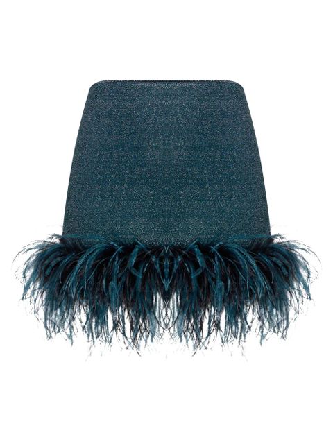 Oséree Lumière Plumage mini skirt - Blue - zdjęcie produktu nr 2