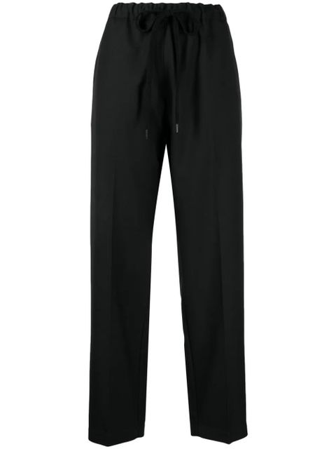 MM6 Maison Margiela single-stitch cropped trousers - Black - zdjęcie produktu nr 1